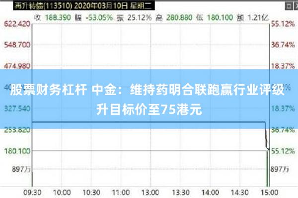 股票财务杠杆 中金：维持药明合联跑赢行业评级 升目标价至75港元